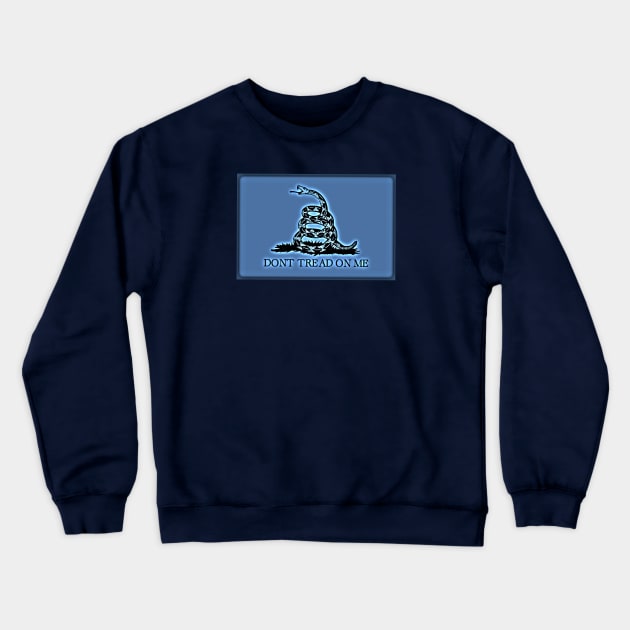 Blue Gadsden Crewneck Sweatshirt by Aeriskate